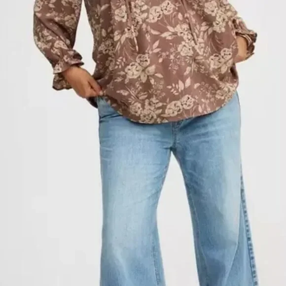 🌸 Torrid Plus Size Boho Long Sleeve Blouse – Size 4 🌸 - Picture 5 of 6